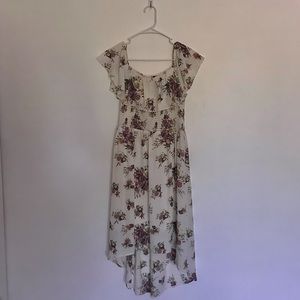 White Floral Dress